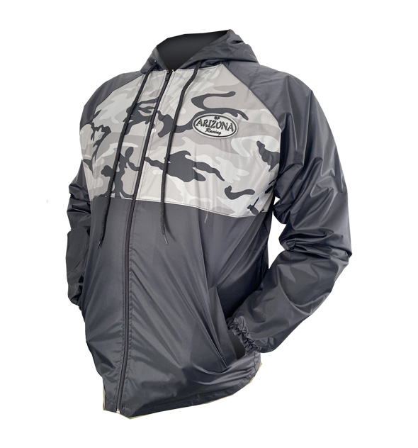 JAQUETA CORTA VENTO CAMUFLADA CINZA