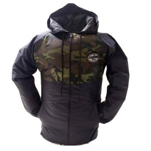 JAQUETA CORTA VENTO CAMUFLADA VERDE