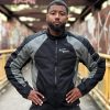 Jaqueta Cordura Com Proteção Com Detalhes Cinza - Imagem 2